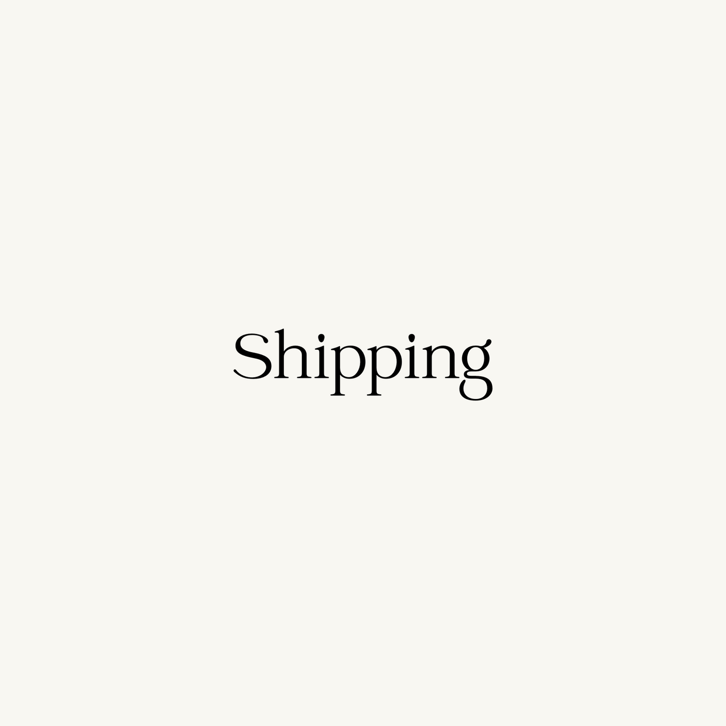 Shipping